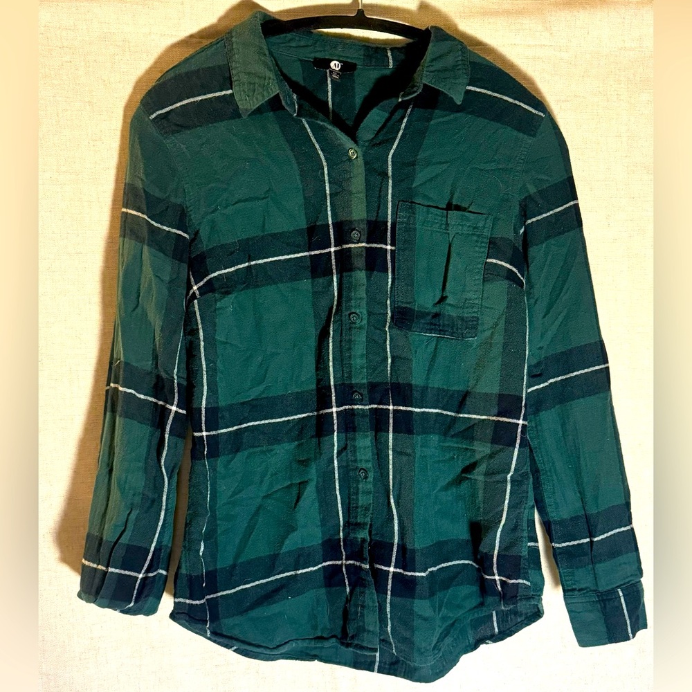 Green and Navy Flannel